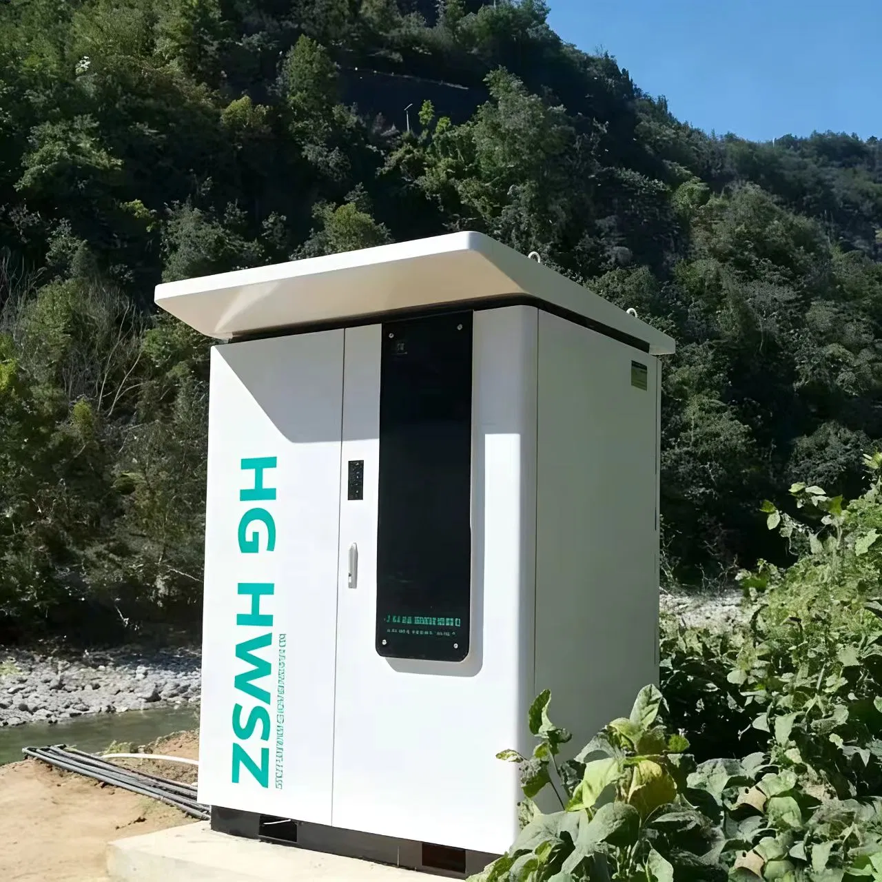 Outdoor automatic water quality monitoring station with permanganate index monitor and integrated water sampling and distribution system HG HWSZ S100