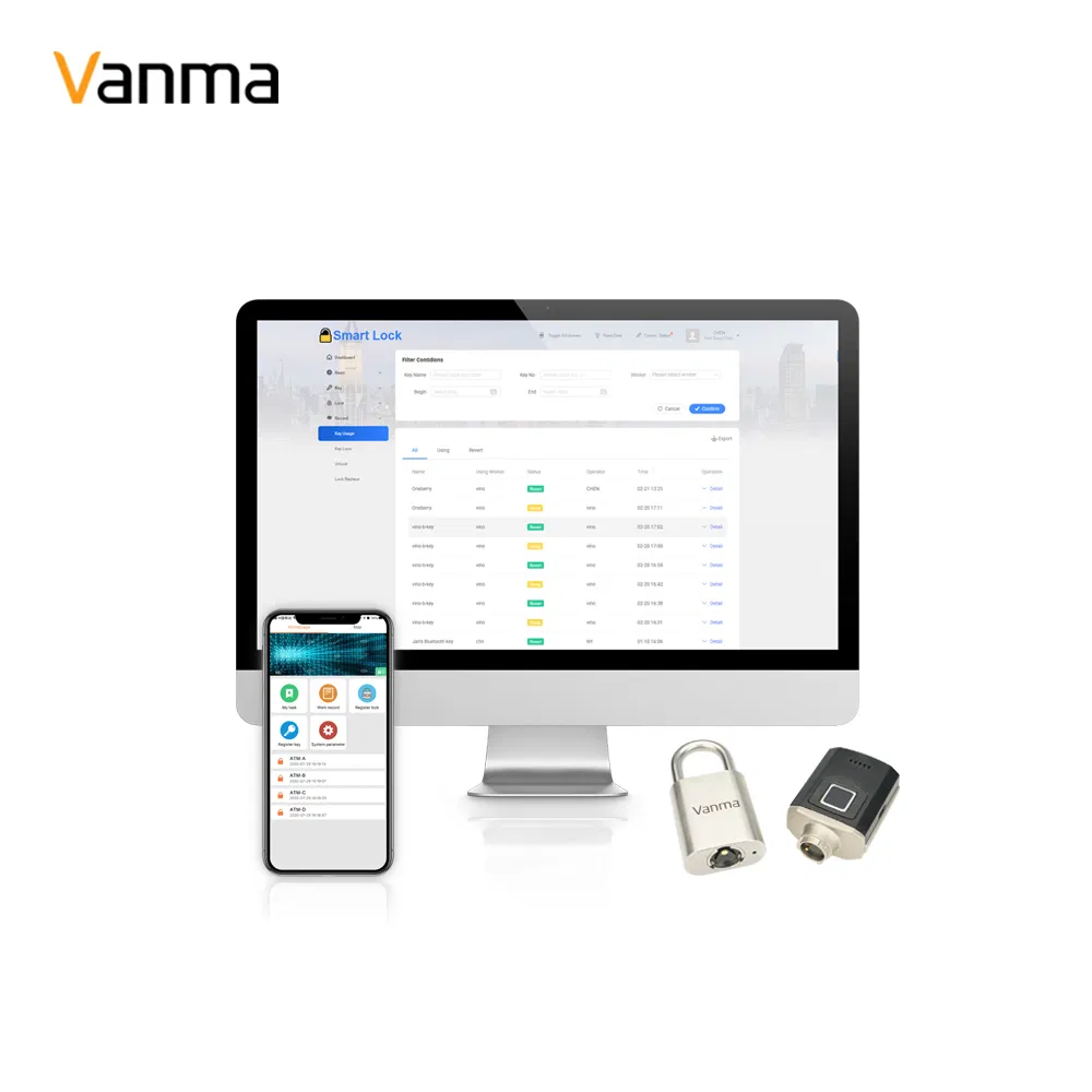 Vanma High-Security Inteligente Door Locks Management System with Unlock Report