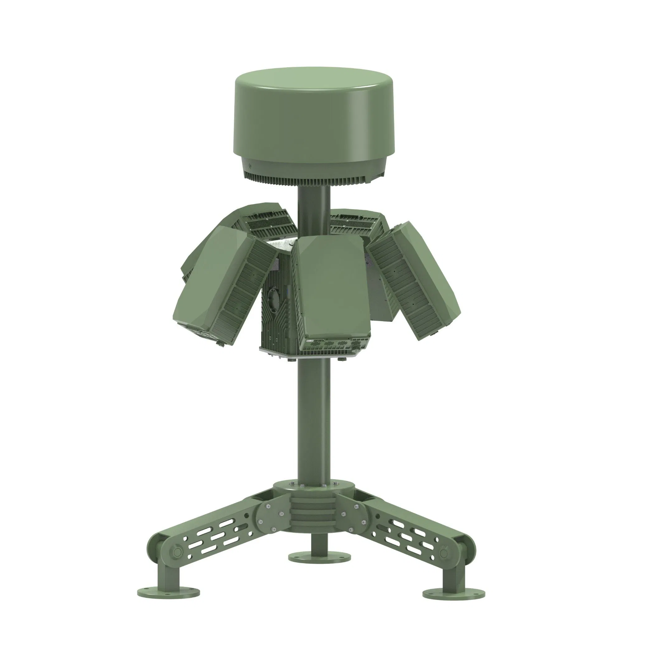 Fixed Drone Defender Radio Detector+Signal Jammer+Navigation Spoofer All-in-One Uav Interception Device Drone Countermeasure Integrated System M50 PRO