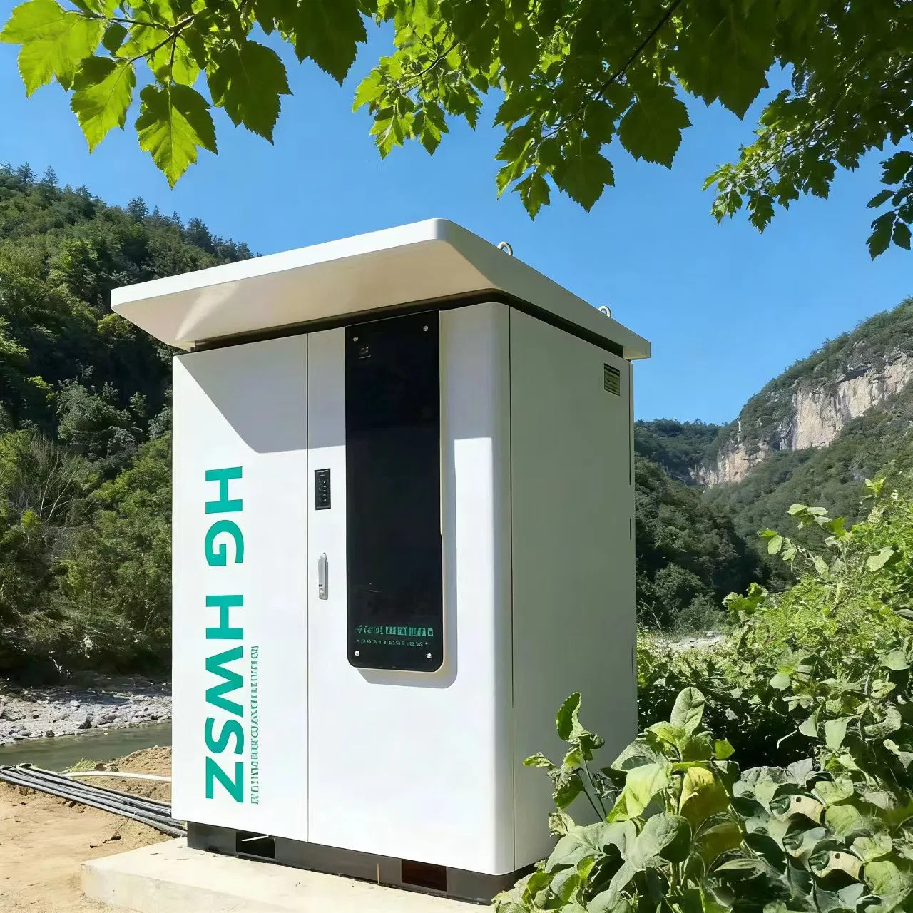 Outdoor automatic water quality monitoring station with permanganate index monitor and integrated water sampling and distribution system HG HWSZ S100
