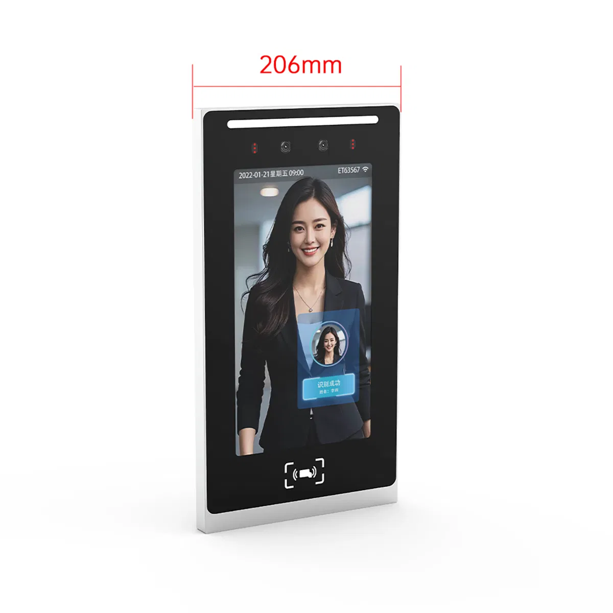 Open Interface Visitor Management System Terminal Facial Recognition Device Biometric Attendance System