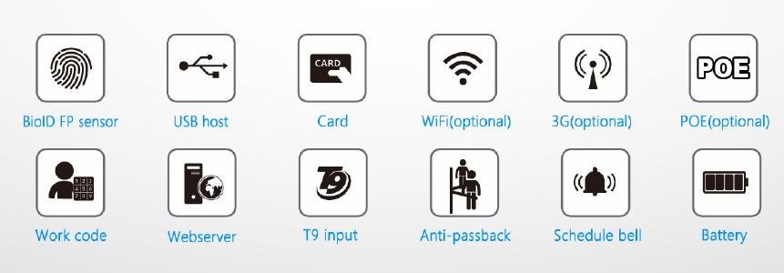Economical Biometric Fingerprint and RFID Card Zk Access Control Device with Built-in Battery