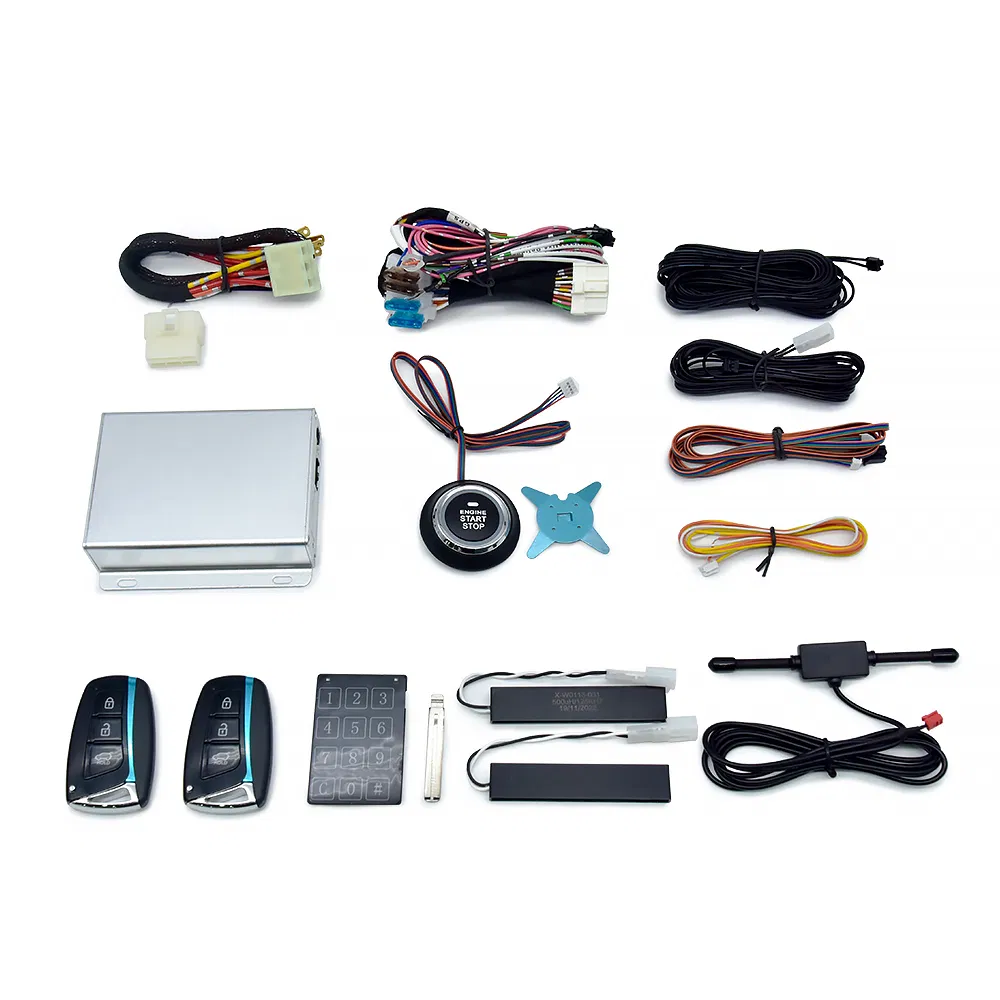 Car Alarm System Security Alarmas PARA Autos Keyless Entry System Push Button Start Stop Engine for Old Cars