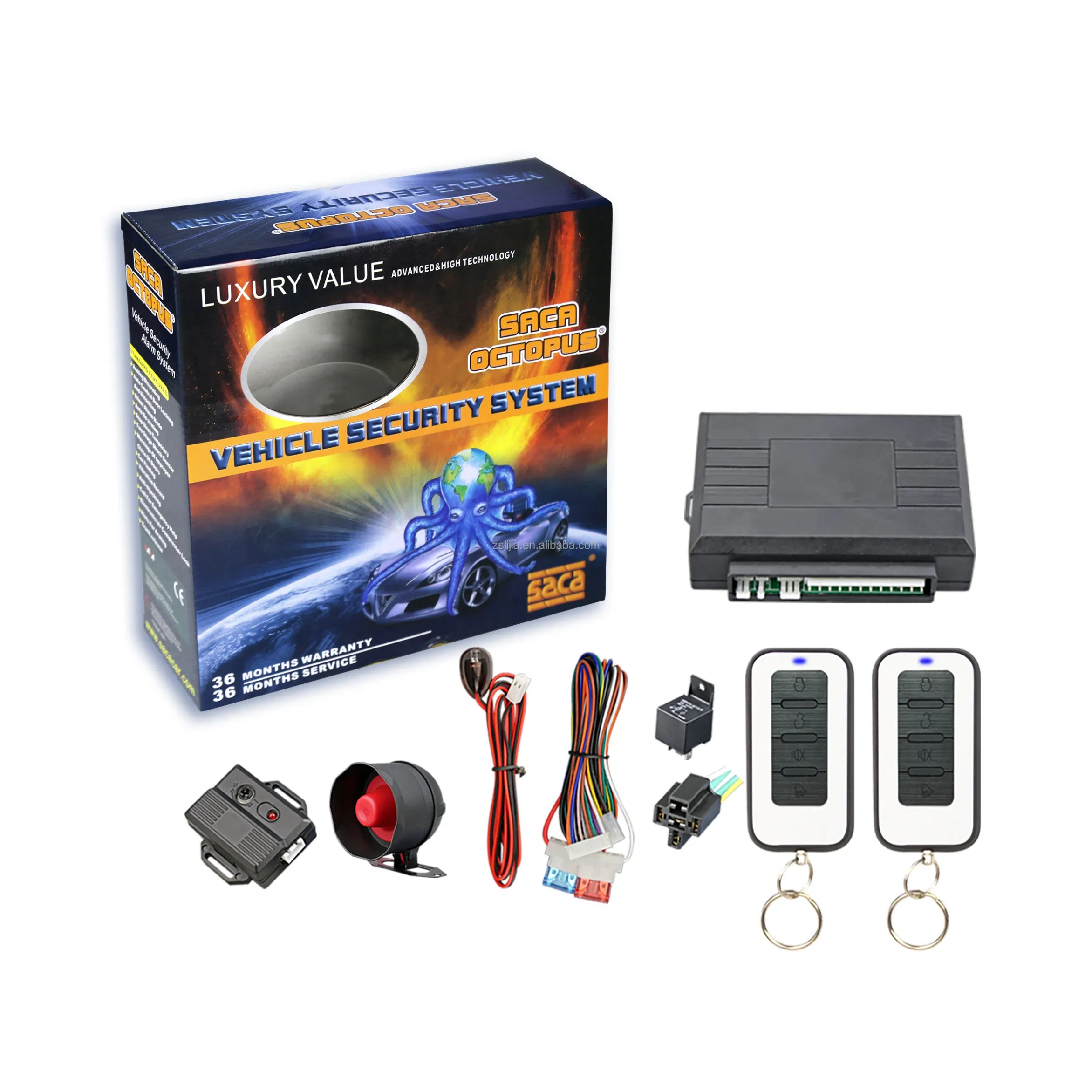 Nto Nt898K Premium Car Alarm System with Anti-Hijacking and 370MHz Frequency Support