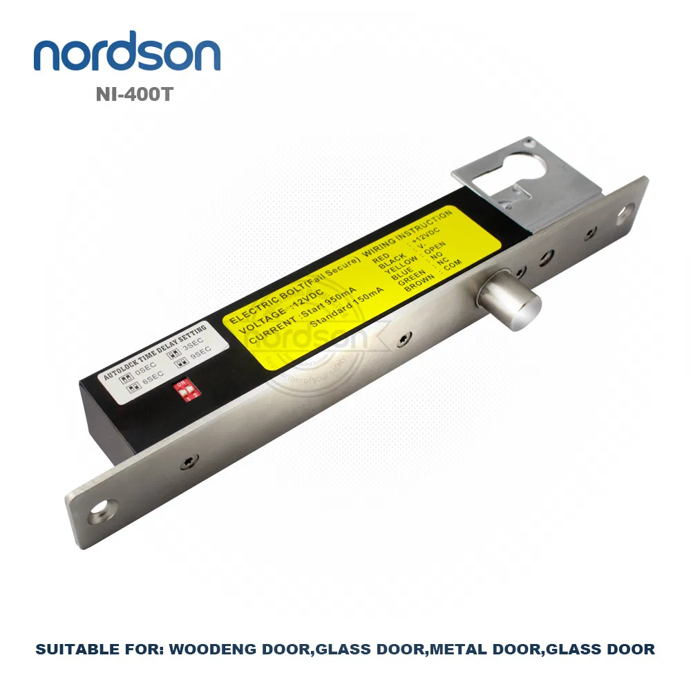 Fail-Secure Sturdiness Door Smart Hotel Euro Security Cylinder Lock System with Emergency Key