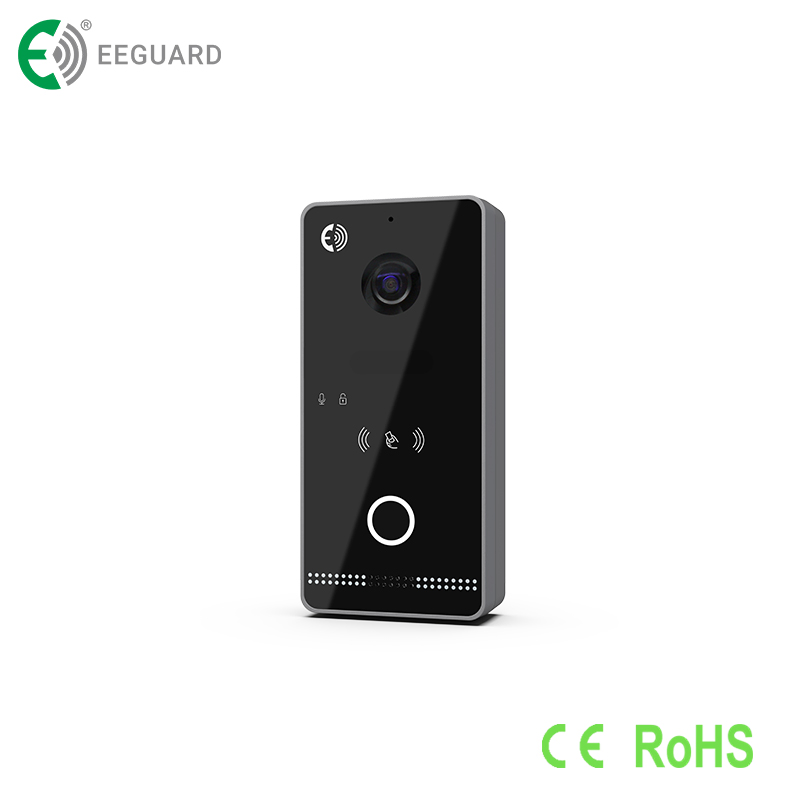 TCP/IP 8'' Home Security Poe Video Doorphone Tuya Touch Screen Intercom System