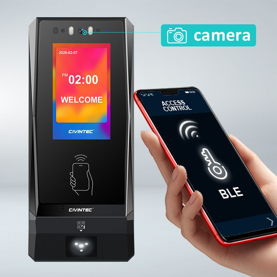 CT10 WiFi LoRa Visitor QR Code RFID Access Control Reader NFC BLE Android iOS Mobile ID for Hotel Guest Room with Open SDK