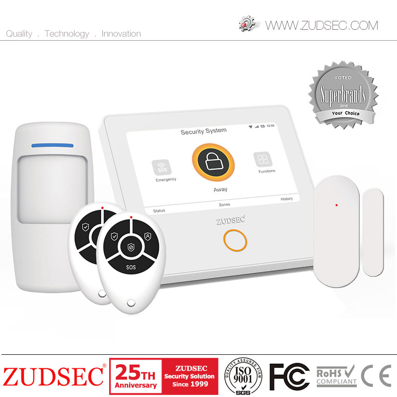 Tuya Smart Home Security Alarm System WiFi GSM Panel with Built-in Siren 433MHz Door Motion Sensors