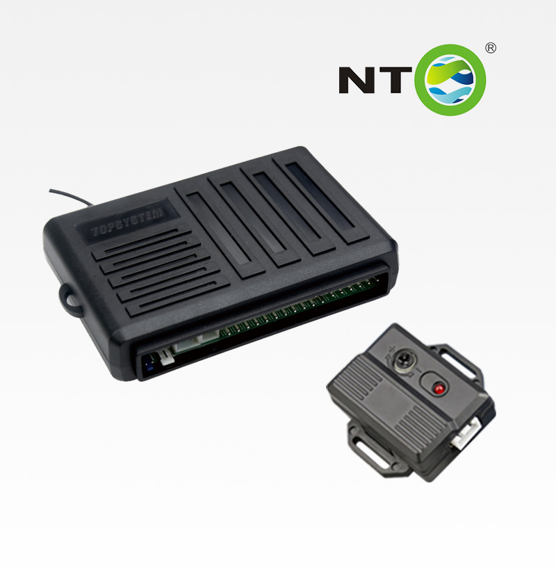 Nto 1-Way Car Alarm System with 2 Remotes &amp; Keyless Entry Universal Door Lock Actuator 2 Wire