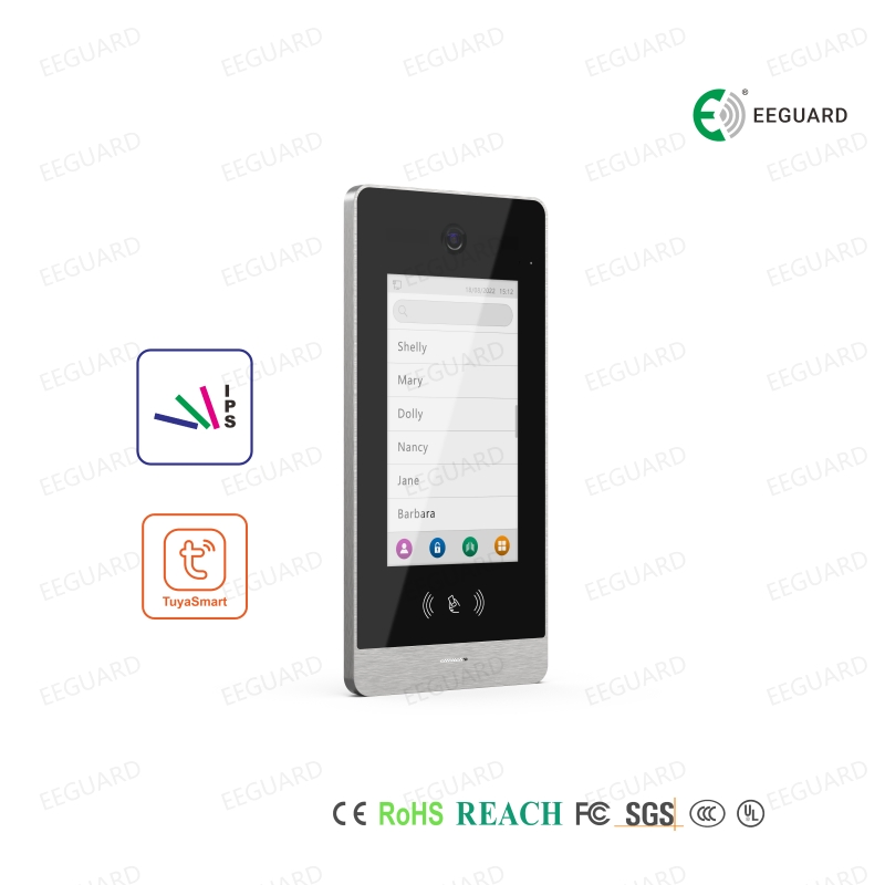 IP Video Doorphone Intercom System with 7" Touchscreen and HD Camera