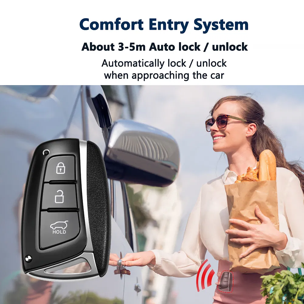 Eagle Safety Universal Push Button Remote Start Keyless Entry Alarm System for Engine Stop Star Car Alarm