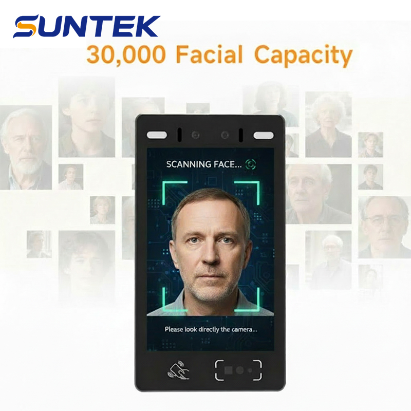 30, 000 User/Face Capacity Suntek Facial Recognition System Door Access Terminal for Airports and High-Traffic Security Zones