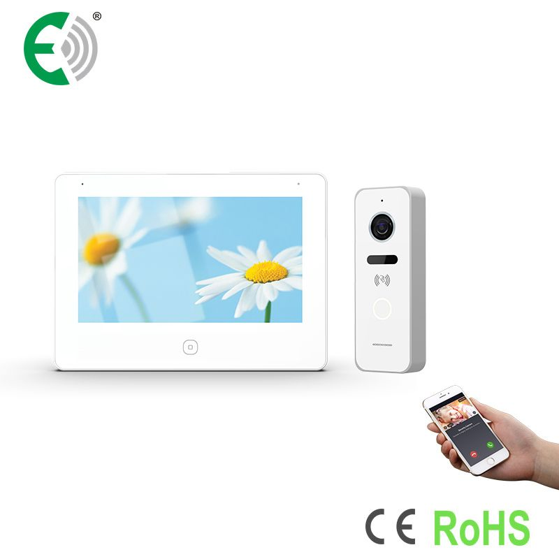 TCP/IP Touch Screen Wi-Fi Tuya Intercom System IP66 RF433 Video Doorphone Kit
