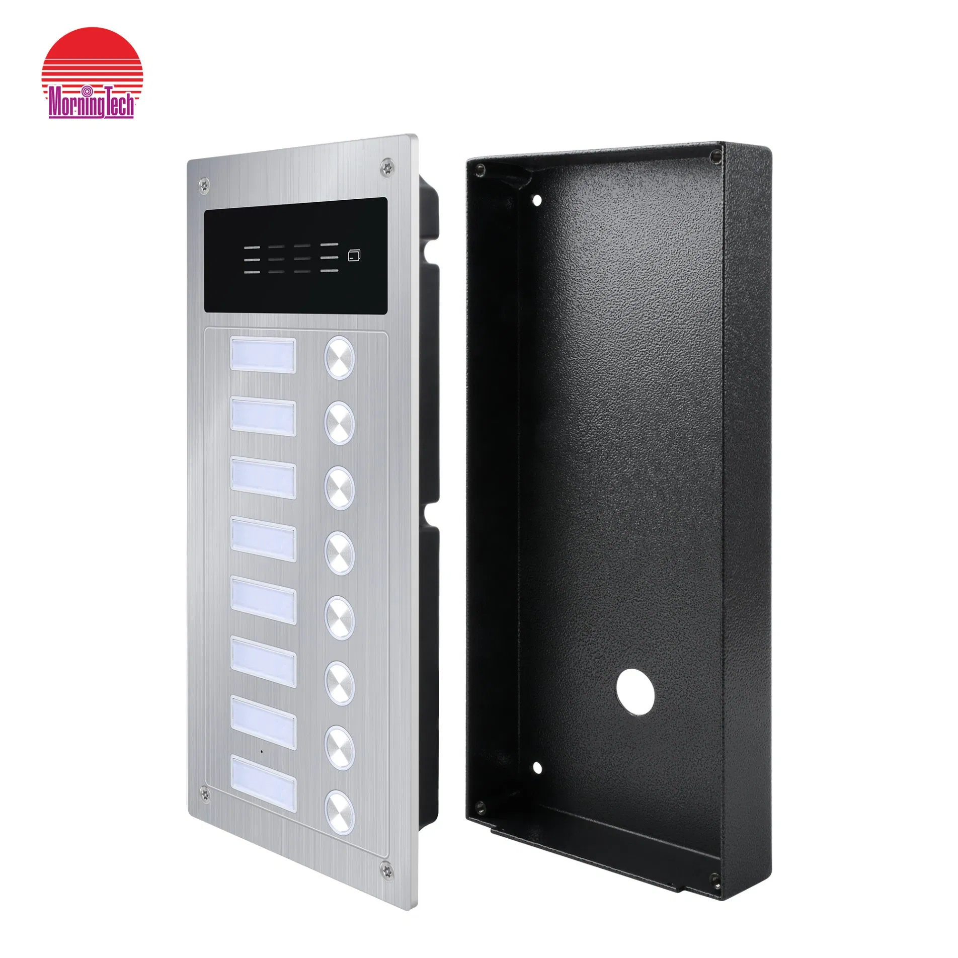 Building Apartment Audio Door Entry Intercom System for 8 Apartments