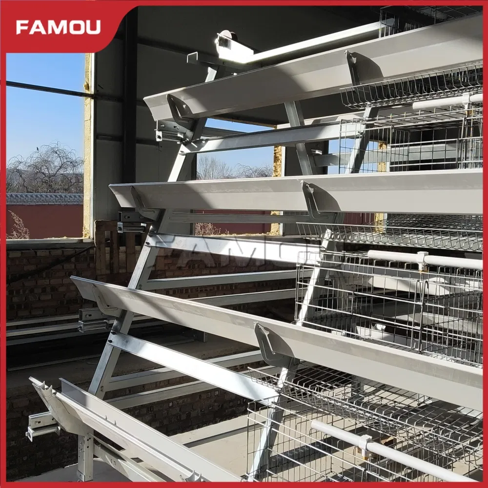 Fully Automatic Poultry Equipment with Multiple Protection and Alarm Equipment Ladder Type Automatic Feeding System
