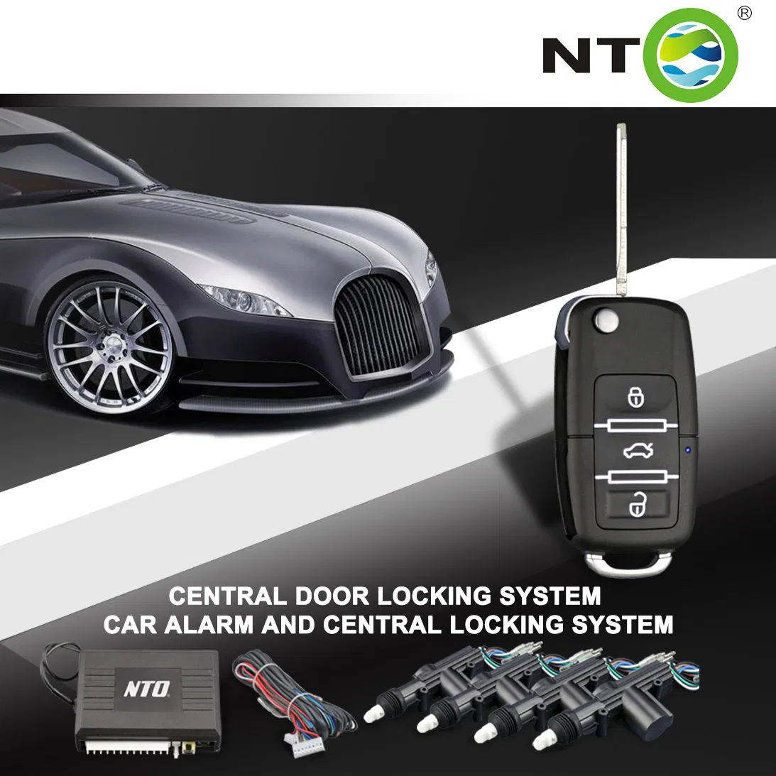 Advanced One Way DC 12V Car Alarm System with Keyless Entry