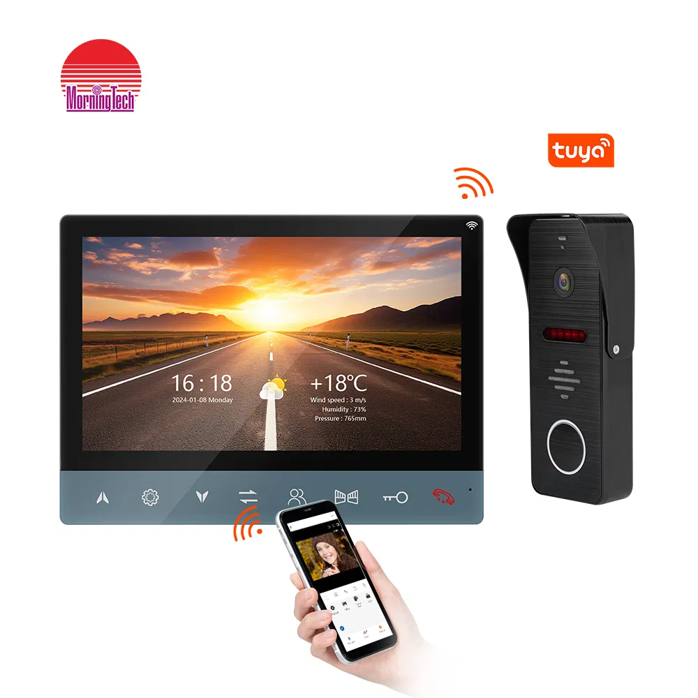 10.1 Inch 1080P Smart Video Entry Intercom System with Doorbell Camera Unlock Home