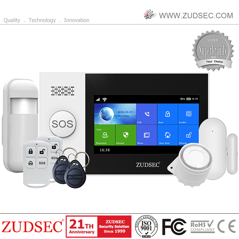 Hottest Tuya Smart APP House Wireless Burglar GSM WiFi Home Security Alarm System