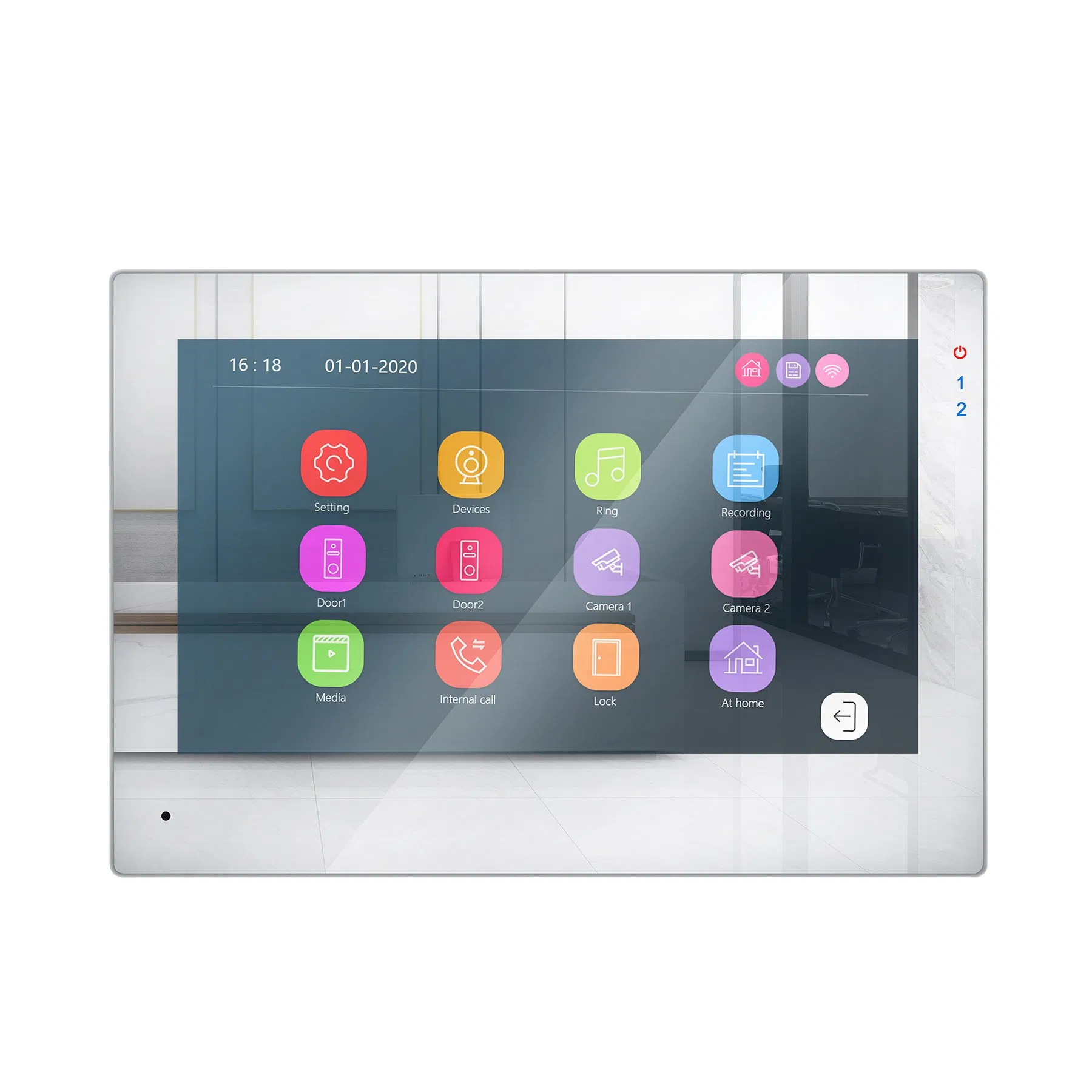 WiFi Intercom Doorbell Tuya Video Intercom System with Motion Detection Night Vision Remote Unlock