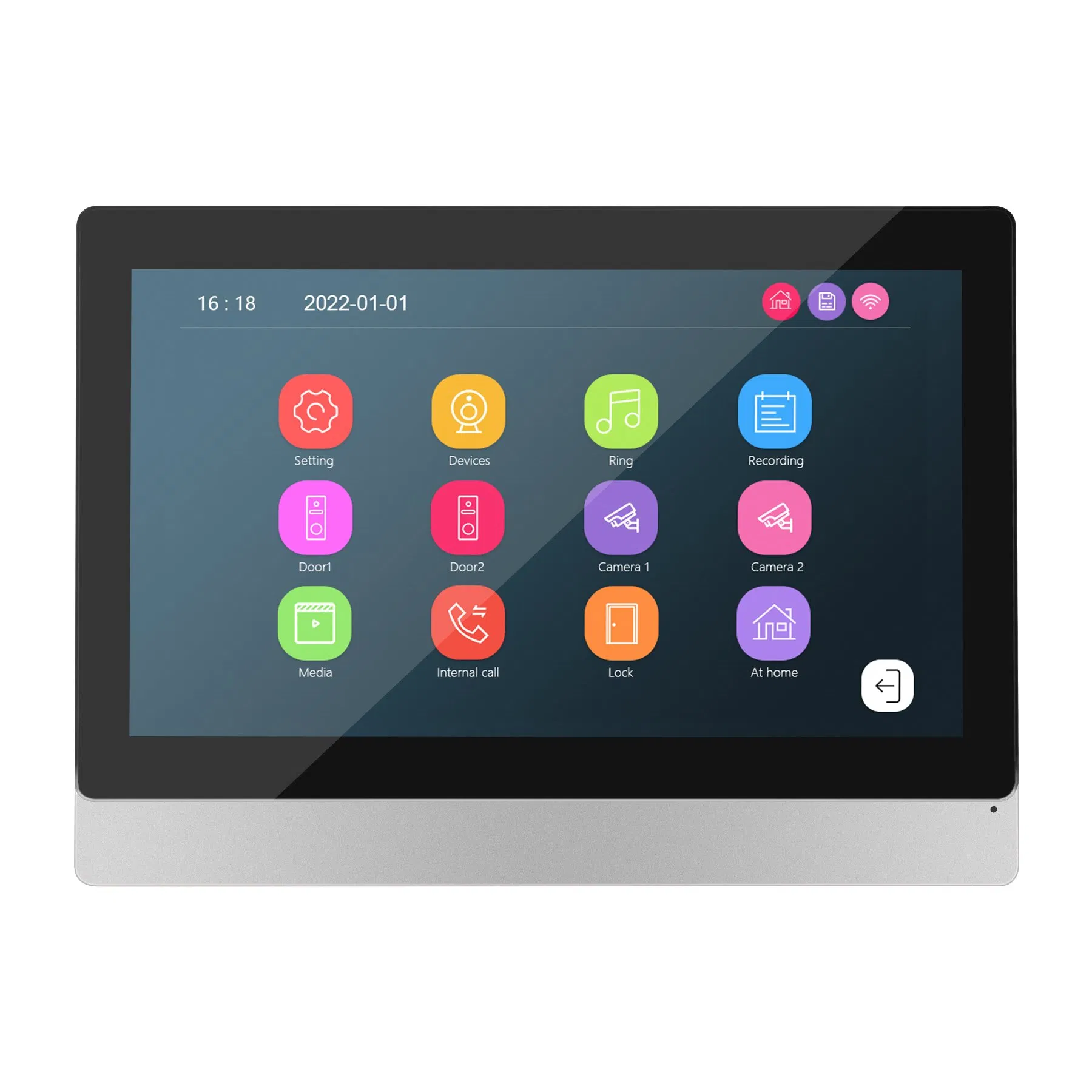 FHD1080p Video Door Phone Intercom Smart Doorbell Door Entry System with Wi-Fi Function