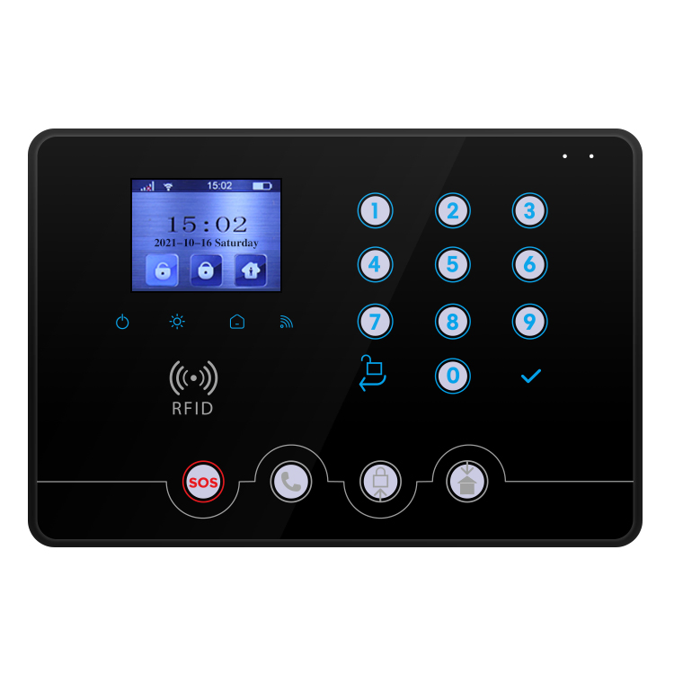 4G+WiFi Tuya Smart Life Alarm System Wireless Home Security System Burglar Alarm with Touch Keypad (YL-007W4t)