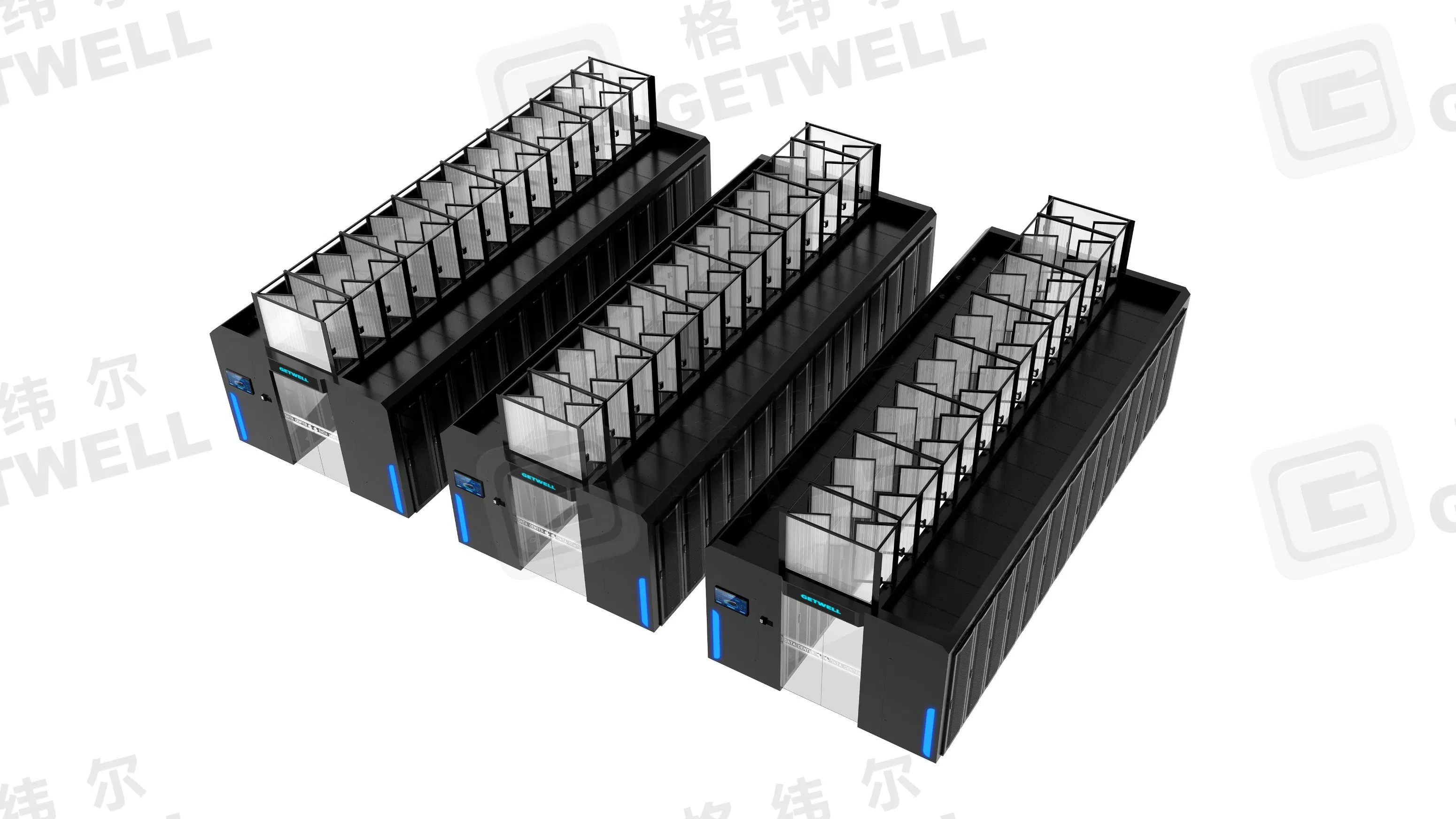 Modular Aisle Containment System for 42u 19-Inch Racks