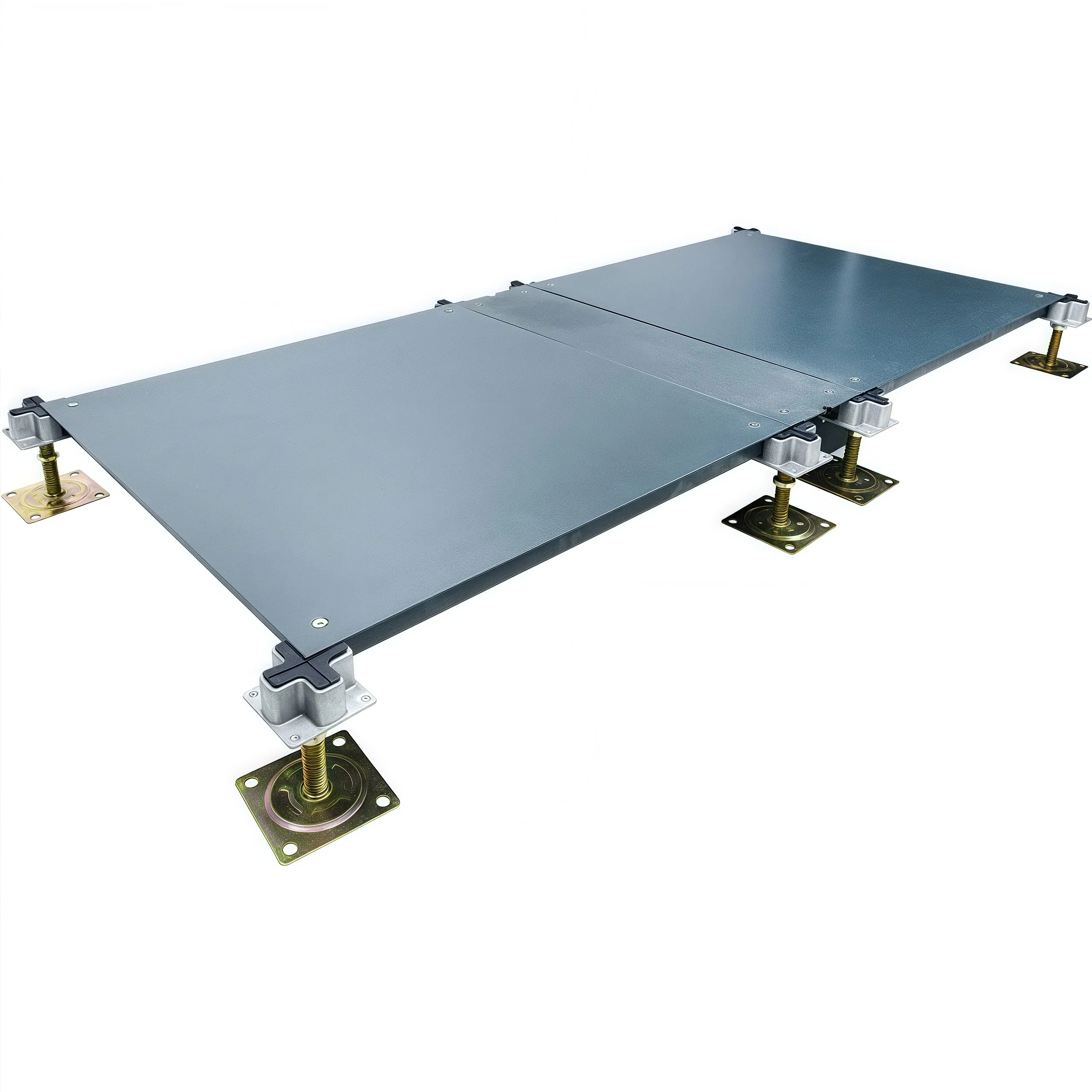 Steel-Alloy Groove Floor System with Integrated Network Pathways (Data Center Grade)