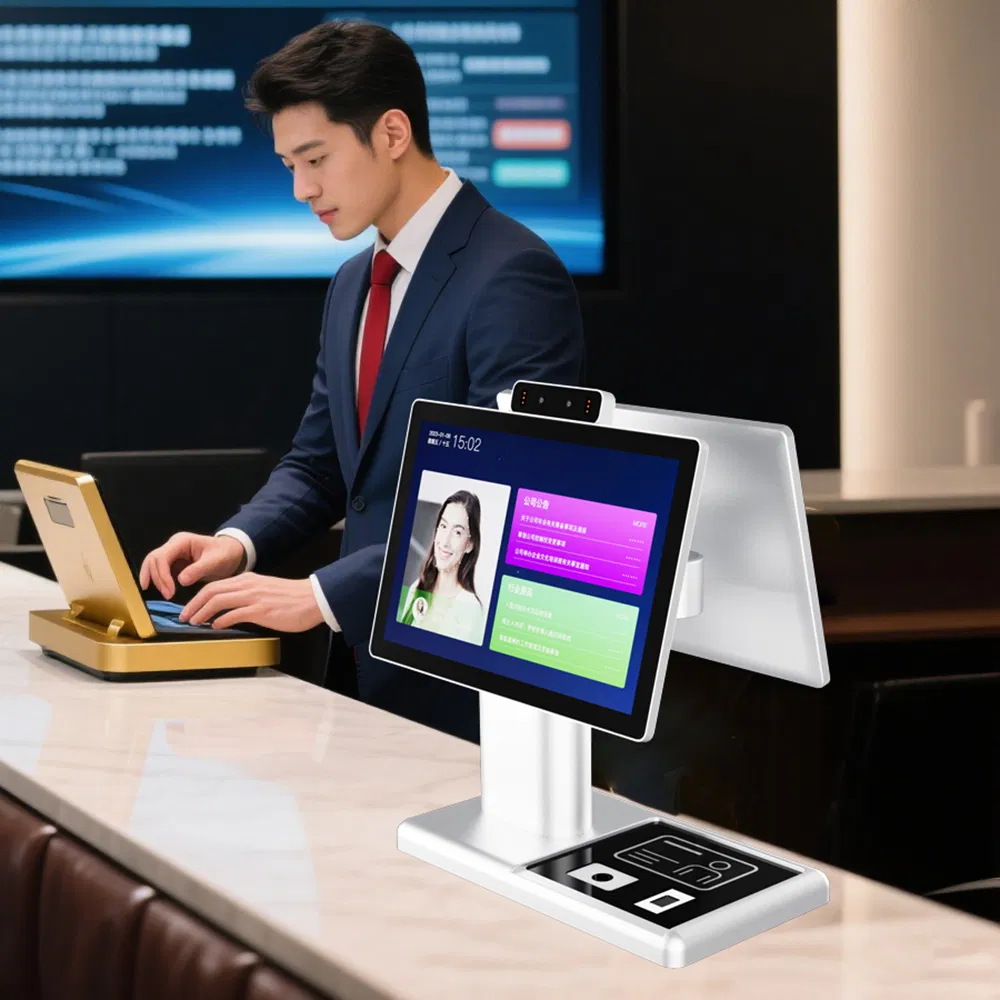 Secure Face Recognition Visitor Management System with Biometric Authentication for High-Security Facilities Visitor Check-in Machine