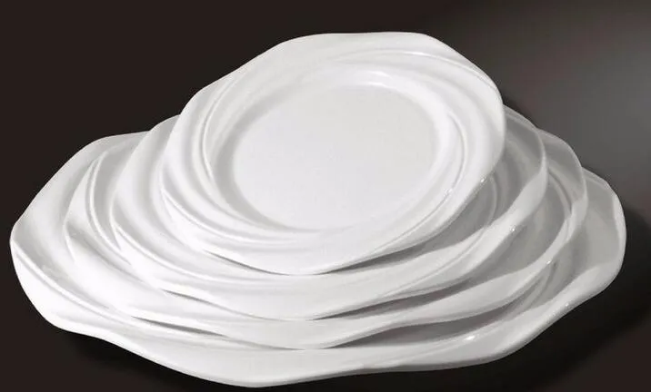 Flower Shape Melamine Dinner Plate