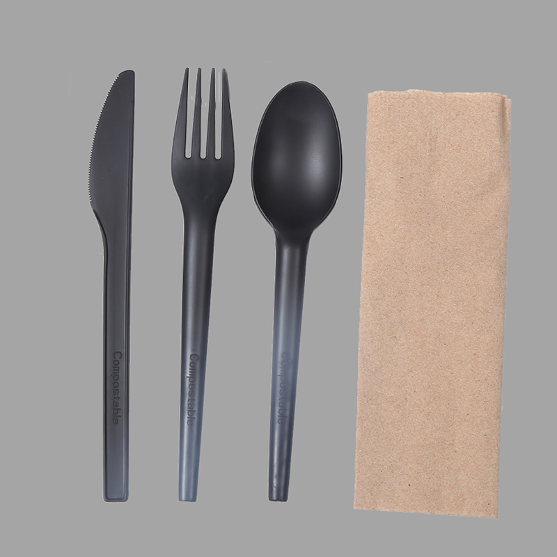Disposable Utensil Biodegradable Cutlery Compostable Cpla Cornstarch Disposable Cutlery Set