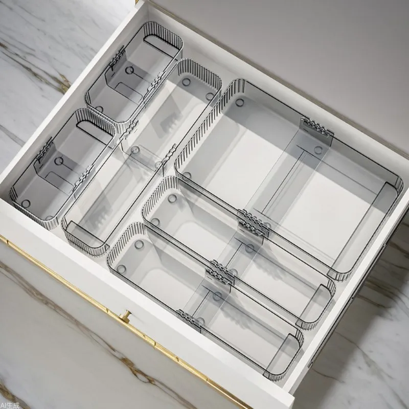 Household Plastic Drawer Organizer for Kitchen, Living Room