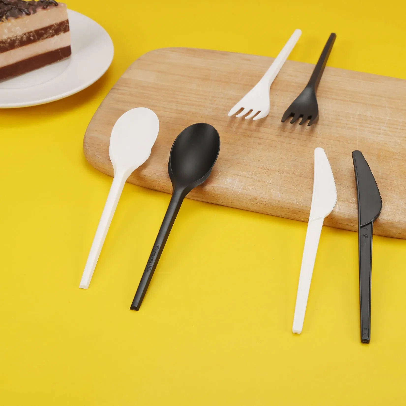 Hot Selling Cheap Custom White Disposable Plastic Fruit Fork Biodegradable Cutlery