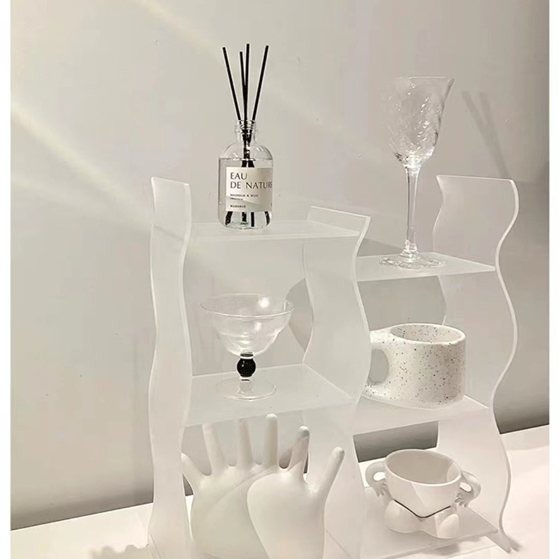 Acrylic Storage Rack &amp; Organizer for Makeup &amp; Perfume &amp; Cup in Bathroom &amp; Kitchen &amp; Home