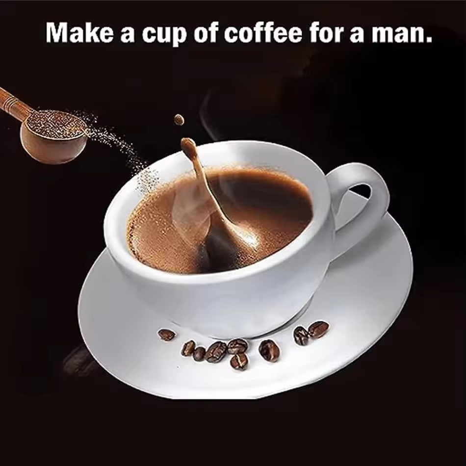 OEM Natural Maca Ginseng Tongkat Ali Instant Men Power Energy Coffee Increase Stamina Reduces Fatigue