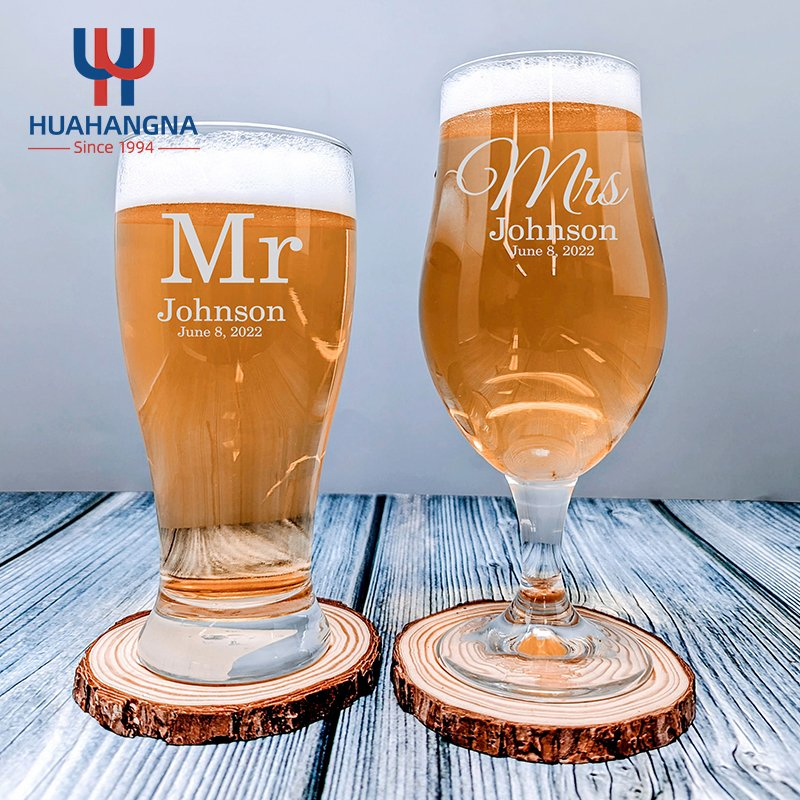 Wholesale Drinking Barware Gift Custom Logo Personalized Crafted Pint Beer Glass for Birthday Wedding Party