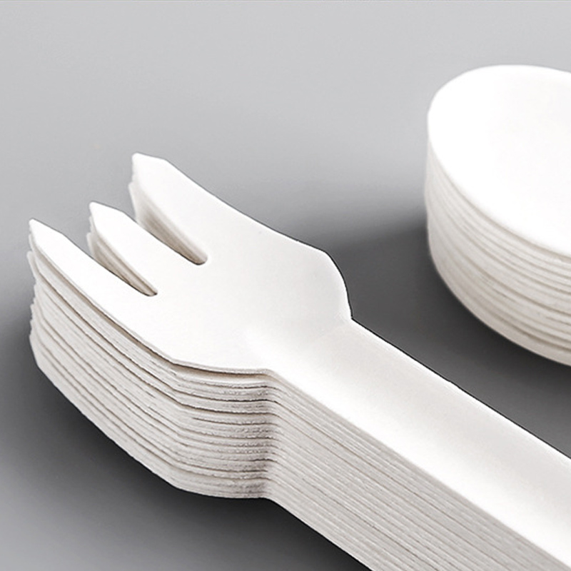 Compost Disposable Sugarcane Knife Fork Spoon Bagasse Cutlery