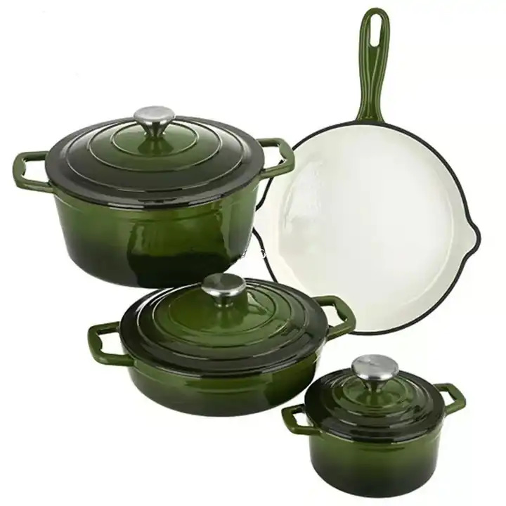 2026top Quality Cast Iron Dutch Oven with Lid Frying Pan Casserole Non Stick Kitchen Cookware