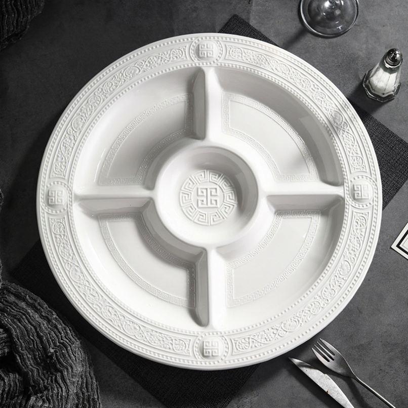 41cm X 2.7cm High Quality Lead Free Ceramic Tableware for Individual Meals