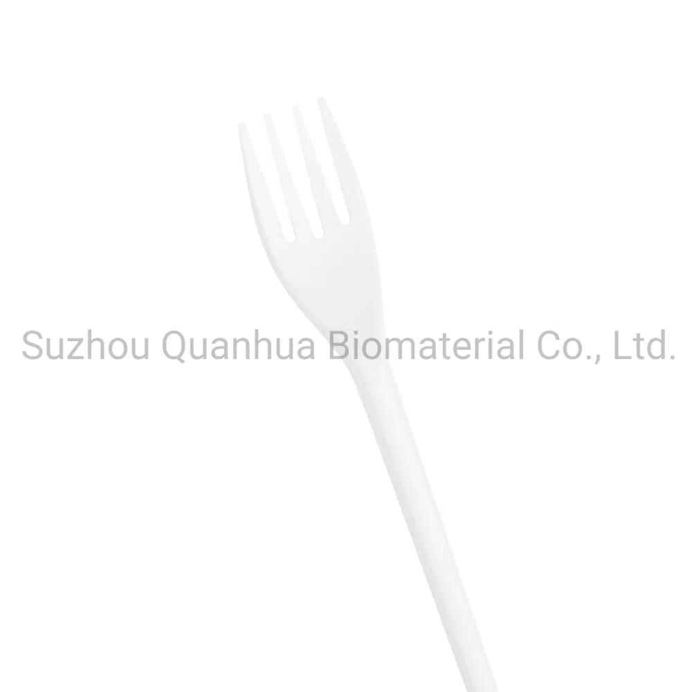 Quanhua Factory Wrapped Custom Logo Cheap Portable Biodegradable Eco Cpla Compostable Disposable Cutlery