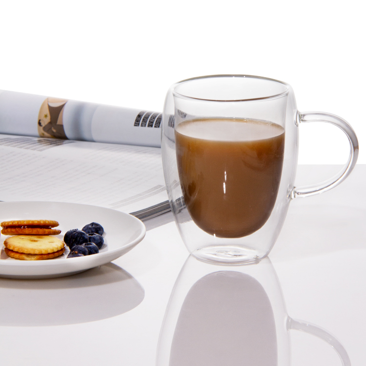 Customized Shape 200ml 7oz Double Wall Double Wall Drinkware for Supermarket