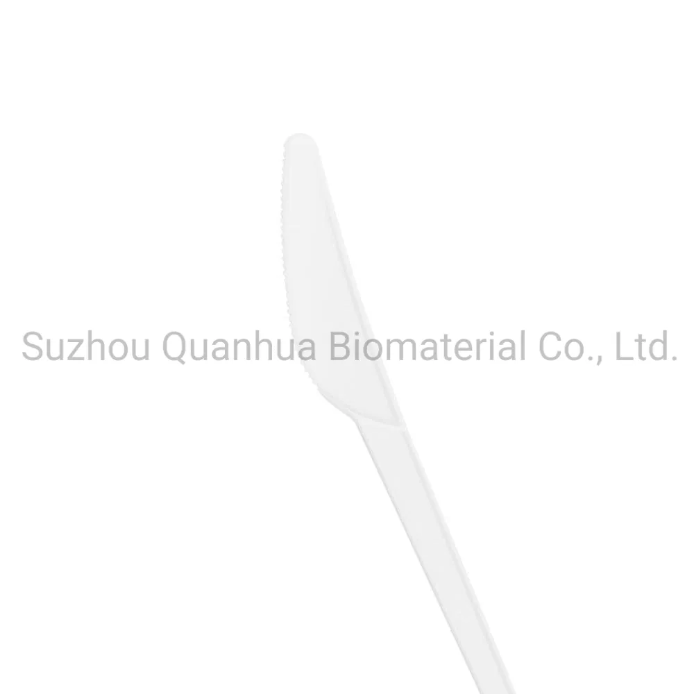 Quanhua Factory Wrapped Custom Logo Cheap Portable Biodegradable Eco Cpla Compostable Disposable Cutlery