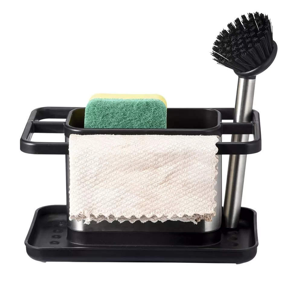 Hot Sale Stainless Steel and Plastic Kitchen Storage Organizer