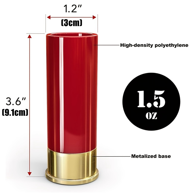 Promotional Factory High-Quality Plastic Reusable Ideal Gift 12 Gauge Shell Barware