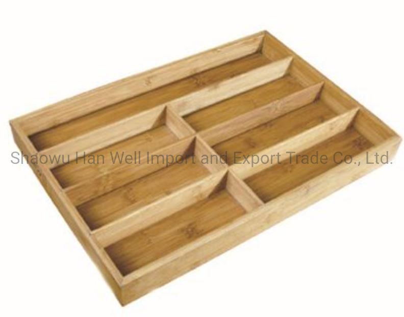 Kitchen Utensil Cutlery Tray Drawer Organizer with 6 Slot