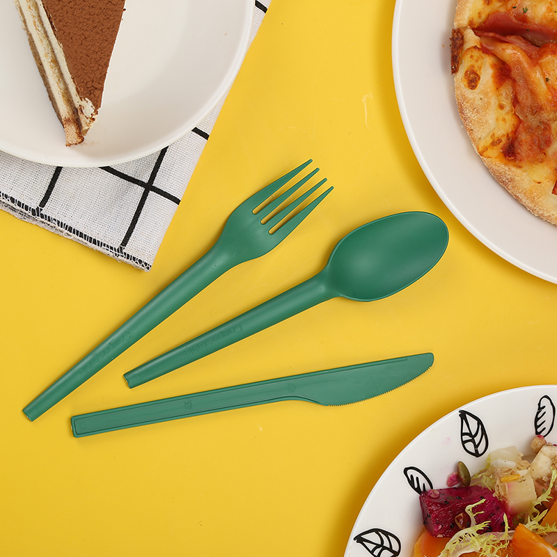 Disposable Utensil Biodegradable Cutlery Compostable Cpla Cornstarch Disposable Cutlery Set