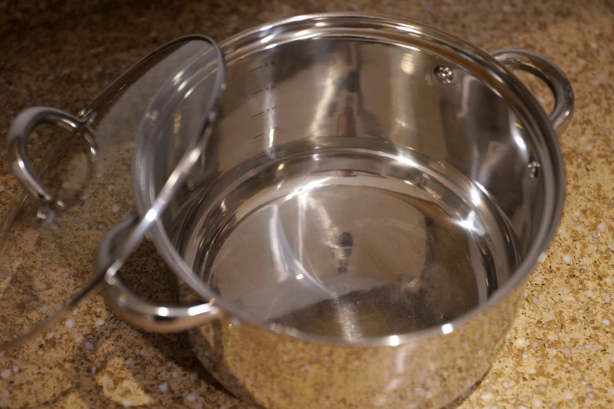 4 Piece Versatile Food Grade Stainless Steel Cooking Pot Set Soup Pots Ss Cook Ware Kitchen Cookware with Induction Bottom