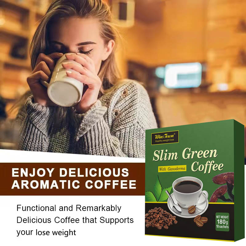 Winstown Slim Green Coffee Diet Healthy Herbal Weight Loss Instant Ganoderma Coffee