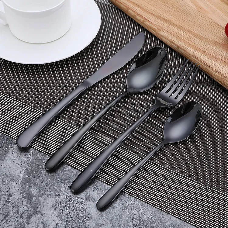 Black Cutlery Set