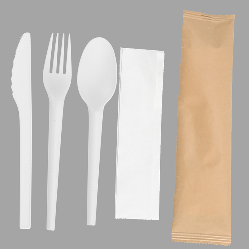 Disposable Utensil Biodegradable Cutlery Compostable Cpla Cornstarch Disposable Cutlery Set