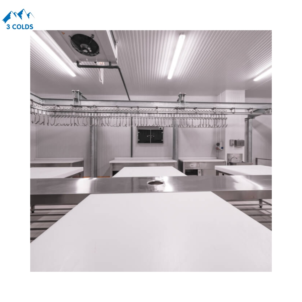 -18℃ Seafood Products Cold Storage for Fish Factory with Stainless Steel PU Panels